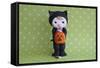 Halloween Kitty Girl-null-Framed Stretched Canvas