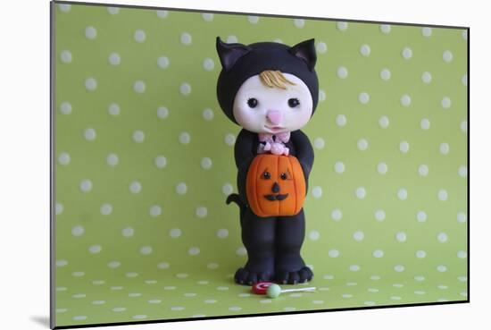 Halloween Kitty Girl-null-Mounted Photographic Print