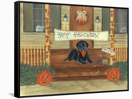 Halloween Lab-Tina Nichols-Framed Stretched Canvas