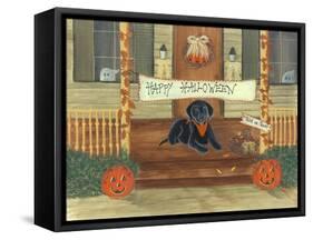 Halloween Lab-Tina Nichols-Framed Stretched Canvas