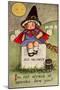 Halloween Little Girl Cemetary-Vintage Apple Collection-Mounted Giclee Print
