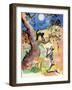 Halloween Night Skeleton Full Moon-sylvia pimental-Framed Art Print