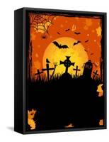 Halloween Night-losw-Framed Stretched Canvas