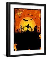 Halloween Night-losw-Framed Art Print