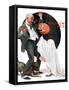 "Halloween", October 23,1920-Norman Rockwell-Framed Stretched Canvas