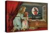 Halloween Out the Window-Vintage Apple Collection-Stretched Canvas