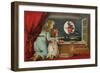 Halloween Out the Window-Vintage Apple Collection-Framed Giclee Print