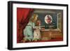 Halloween Out the Window-Vintage Apple Collection-Framed Giclee Print