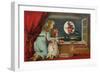 Halloween Out the Window-Vintage Apple Collection-Framed Giclee Print