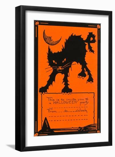 Halloween Party Invitation-null-Framed Art Print