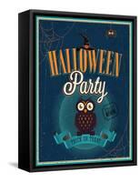 Halloween Party Poster-avean-Framed Stretched Canvas