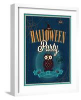 Halloween Party Poster-avean-Framed Art Print