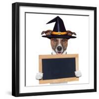 Halloween Placeholder Banner Dog-Javier Brosch-Framed Photographic Print