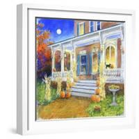 Halloween Porch-Edgar Jerins-Framed Giclee Print