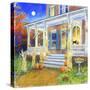 Halloween Porch-Edgar Jerins-Stretched Canvas