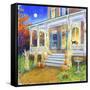 Halloween Porch-Edgar Jerins-Framed Stretched Canvas