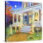 Halloween Porch-Edgar Jerins-Stretched Canvas