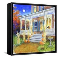 Halloween Porch-Edgar Jerins-Framed Stretched Canvas