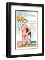 Halloween Pumpkin Faces-null-Framed Art Print