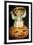 Halloween Pumpkin Head Child-Vintage Apple Collection-Framed Giclee Print