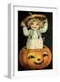 Halloween Pumpkin Head Child-Vintage Apple Collection-Framed Giclee Print