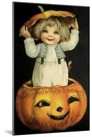 Halloween Pumpkin Head Child-Vintage Apple Collection-Mounted Giclee Print