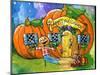 Halloween Pumpkin House-sylvia pimental-Mounted Art Print