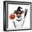 Halloween Pumpkin Witch Dog-Javier Brosch-Framed Photographic Print