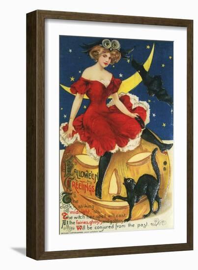 Halloween Red Dress Large-Vintage Apple Collection-Framed Giclee Print