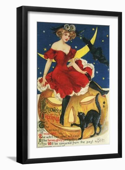 Halloween Red Dress Large-Vintage Apple Collection-Framed Giclee Print