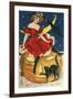 Halloween Red Dress Large-Vintage Apple Collection-Framed Giclee Print