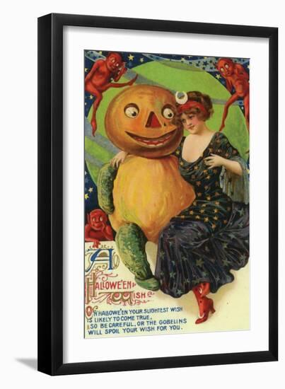 Halloween Red Head Band-Vintage Apple Collection-Framed Giclee Print