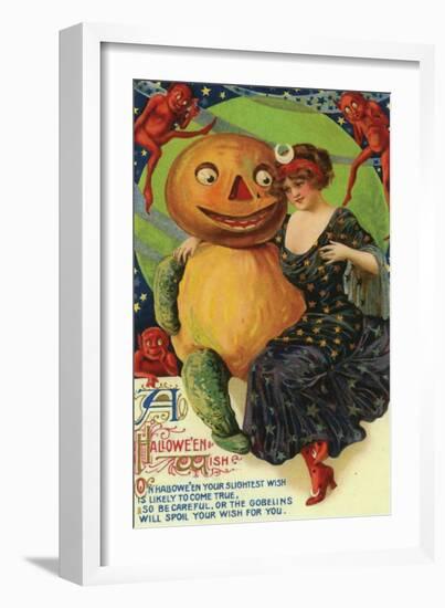 Halloween Red Head Band-Vintage Apple Collection-Framed Giclee Print