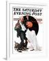 "Halloween" Saturday Evening Post Cover, October 23,1920-Norman Rockwell-Framed Premium Giclee Print