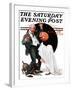 "Halloween" Saturday Evening Post Cover, October 23,1920-Norman Rockwell-Framed Giclee Print