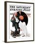 "Halloween" Saturday Evening Post Cover, October 23,1920-Norman Rockwell-Framed Giclee Print