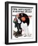 "Halloween" Saturday Evening Post Cover, October 23,1920-Norman Rockwell-Framed Giclee Print