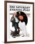 "Halloween" Saturday Evening Post Cover, October 23,1920-Norman Rockwell-Framed Giclee Print