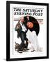 "Halloween" Saturday Evening Post Cover, October 23,1920-Norman Rockwell-Framed Giclee Print