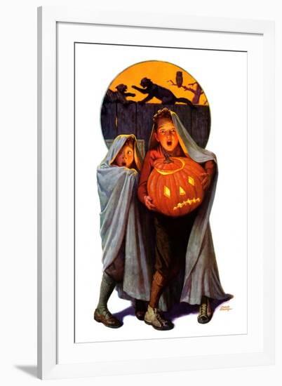 "Halloween Scare,"November 2, 1935-Frederic Stanley-Framed Giclee Print