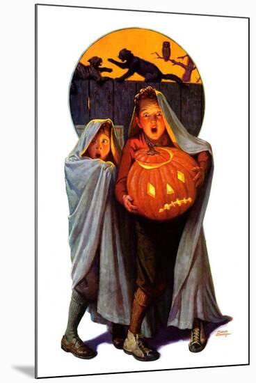 "Halloween Scare,"November 2, 1935-Frederic Stanley-Mounted Giclee Print