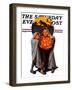 "Halloween Scare," Saturday Evening Post Cover, November 2, 1935-Frederic Stanley-Framed Giclee Print