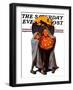 "Halloween Scare," Saturday Evening Post Cover, November 2, 1935-Frederic Stanley-Framed Giclee Print