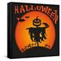 Halloween Scarecrow-OlgaSiv-Framed Stretched Canvas