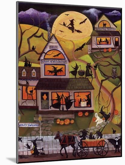 Halloween School of Witchcraft Cheryl Bartley-Cheryl Bartley-Mounted Giclee Print