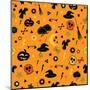 Halloween Seamless Pattern.-Breev Sergey-Mounted Art Print