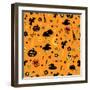 Halloween Seamless Pattern.-Breev Sergey-Framed Art Print