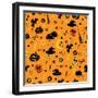 Halloween Seamless Pattern.-Breev Sergey-Framed Art Print