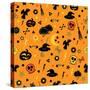 Halloween Seamless Pattern.-Breev Sergey-Stretched Canvas