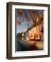 Halloween Street Decorations at Night-solarseven-Framed Photographic Print